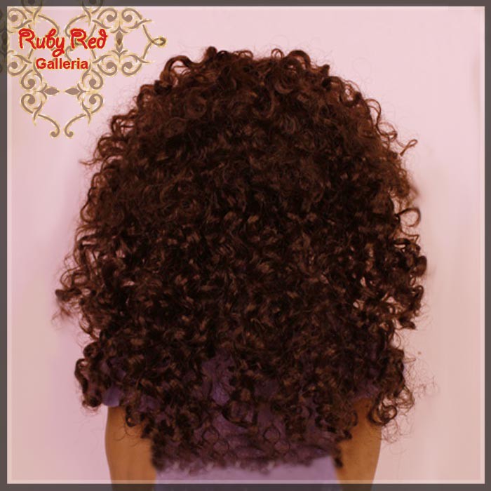 Dark Brown Curly Wig for 18" Girl (AD0023E7)