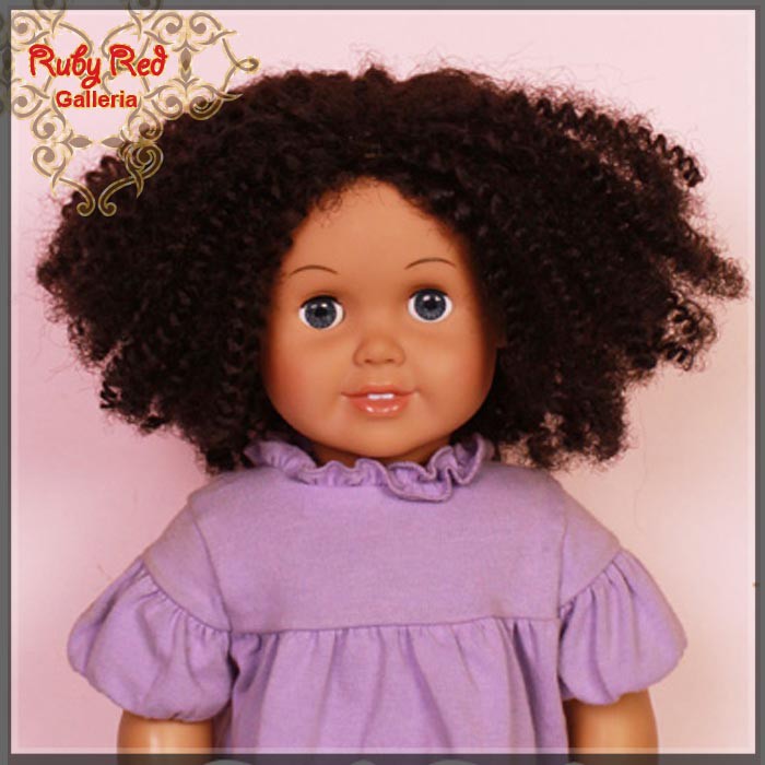 Black Curly Wig for 18" Girl (AD0022E2)