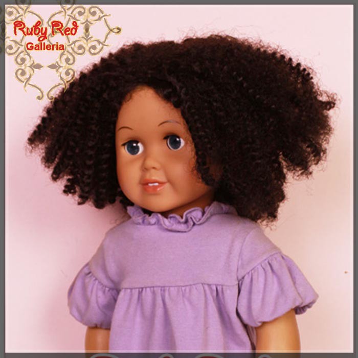 Black Curly Wig for 18" Girl (AD0022E2)