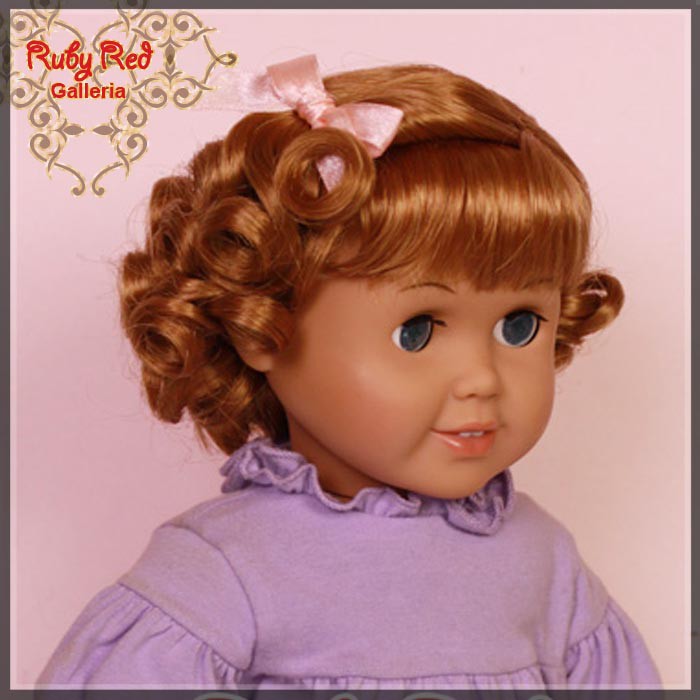 Auburn French Curly Wig for 18" Girl (AD0021E14)