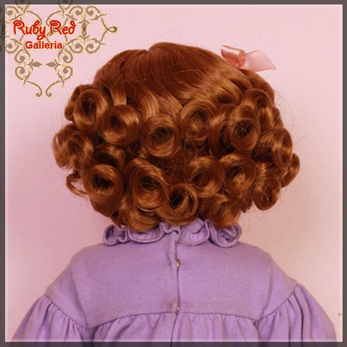 Auburn French Curly Wig for 18" Girl (AD0021E14)