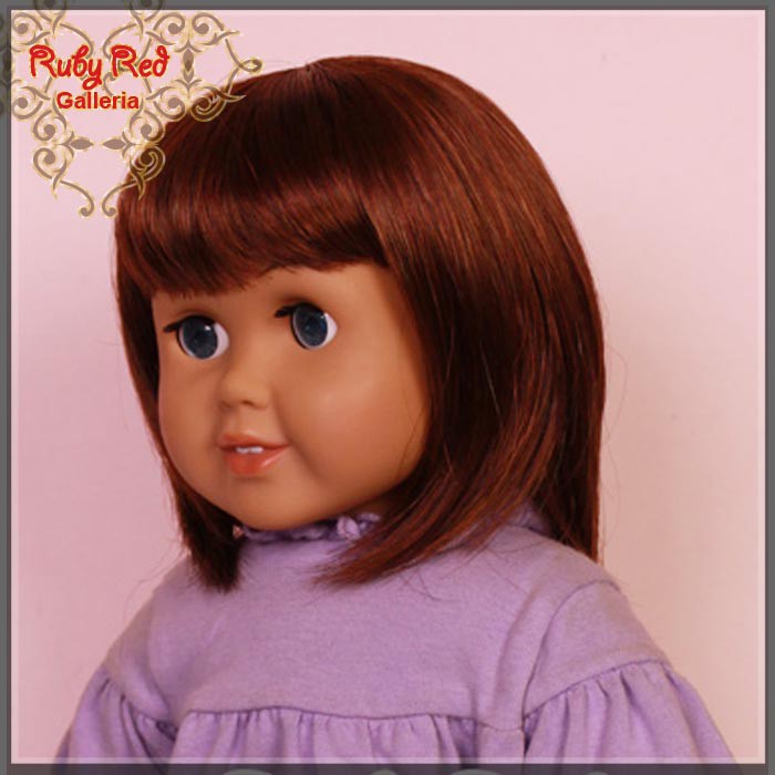 Carrot Red Straight Wig for 18" Girl (AD0020E5)