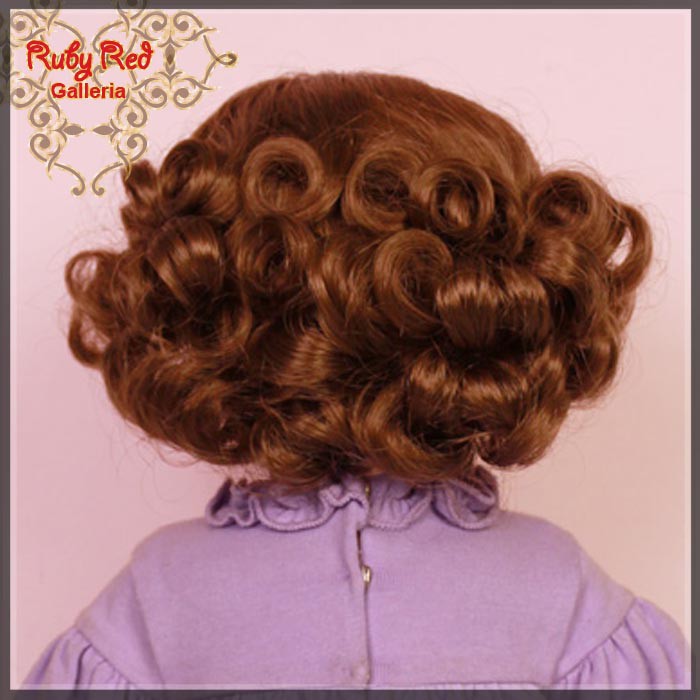 Medium Brown French Curly Wig for 18" Girl (AD0019E4)