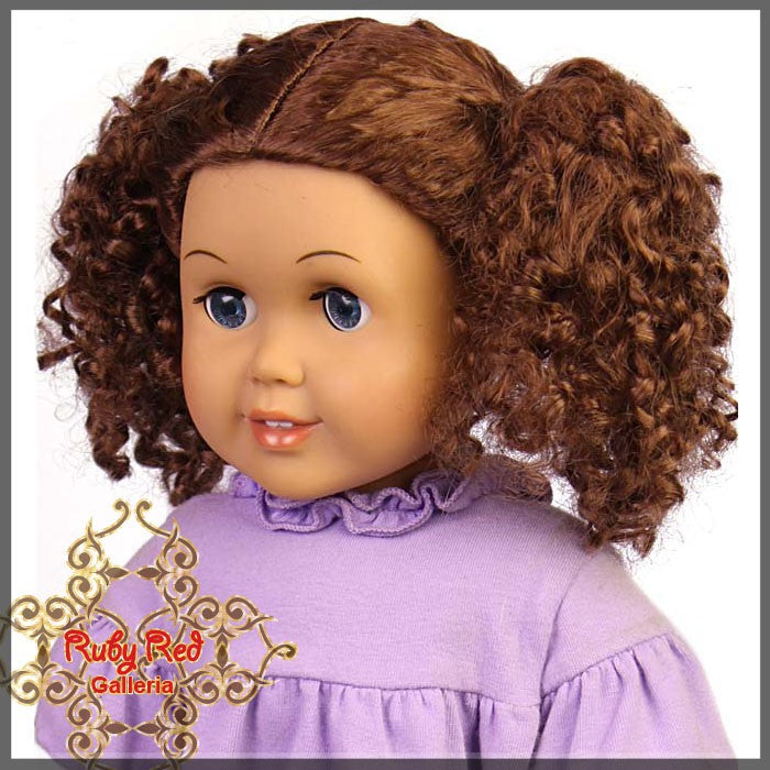 Dark Auburn Wig for 18" Girl (AD0018E5)
