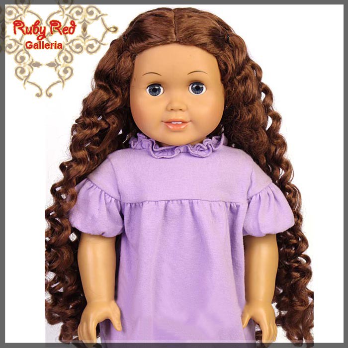 Dark Auburn Wig for 18" Girl (AD0017E5)