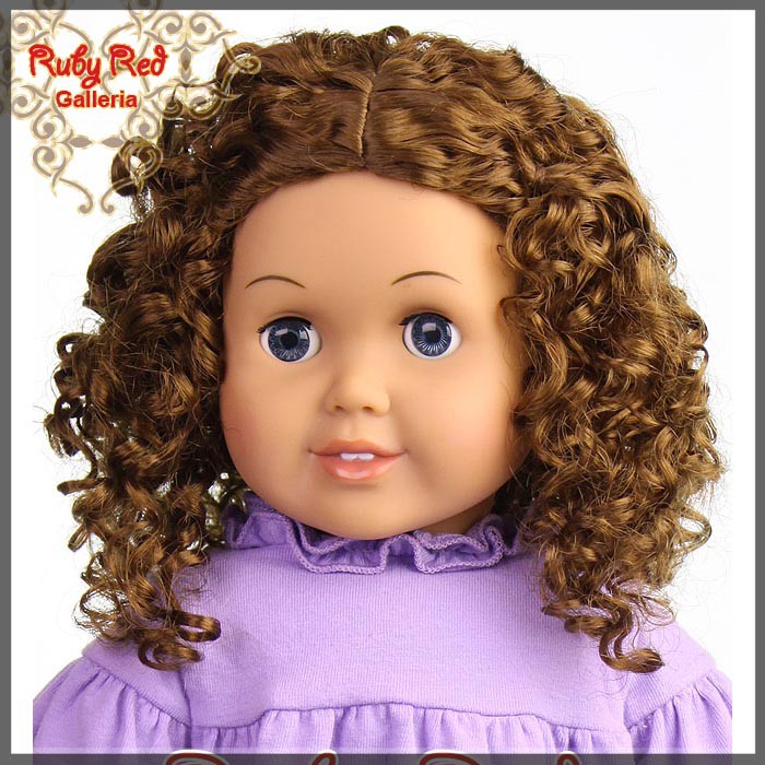 Brunette Wig for 18" Girl (AD0016T12)