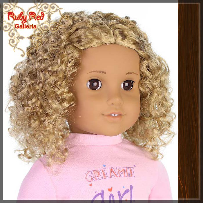 Brunette Wig for 18" Girl (AD0016T12)