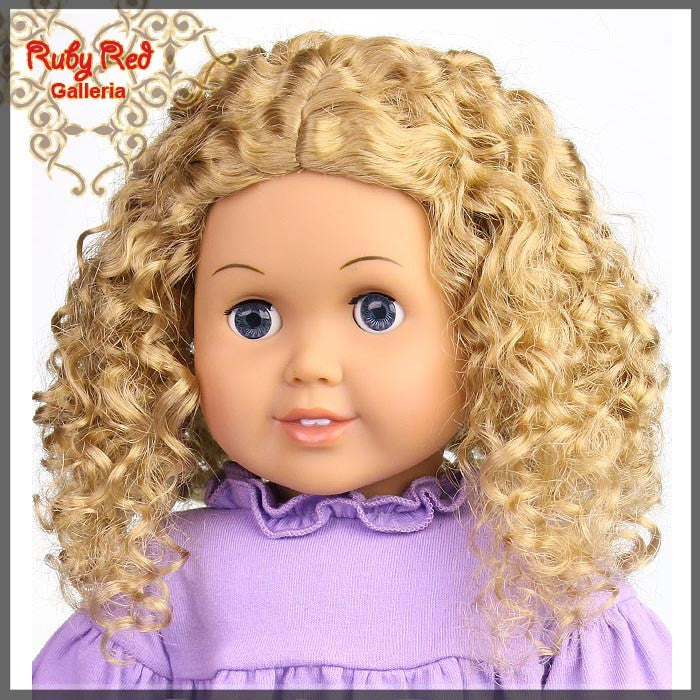 Ash Blonde Wig for 18" Girl (AD0016E6)
