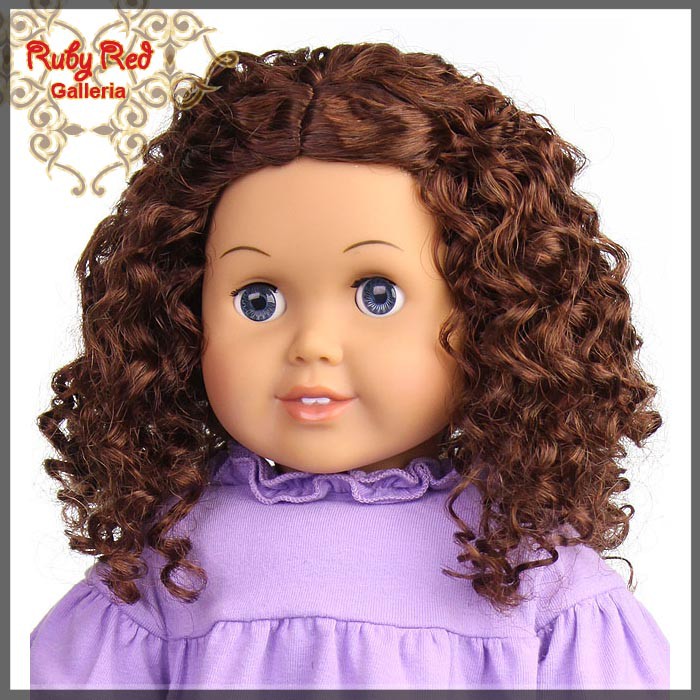 Dark Auburn Wig for 18" Girl (AD0016E5)