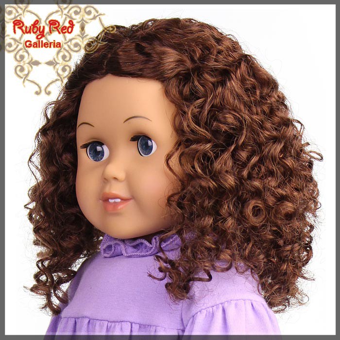 Dark Auburn Wig for 18" Girl (AD0016E5)