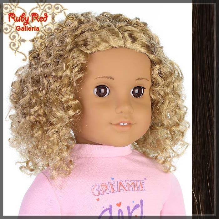 Medium Brown Wig for 18" Girl (AD0016E12)