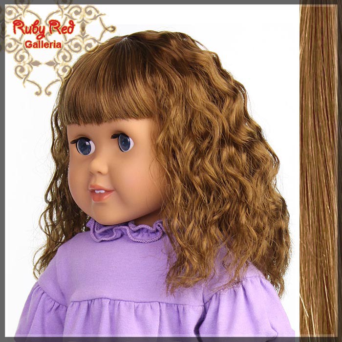 Brunette Wig for 18" Girl (AD0015T12)