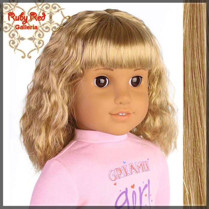 Ash Blonde Wig for 18" Girl (AD0015E6)