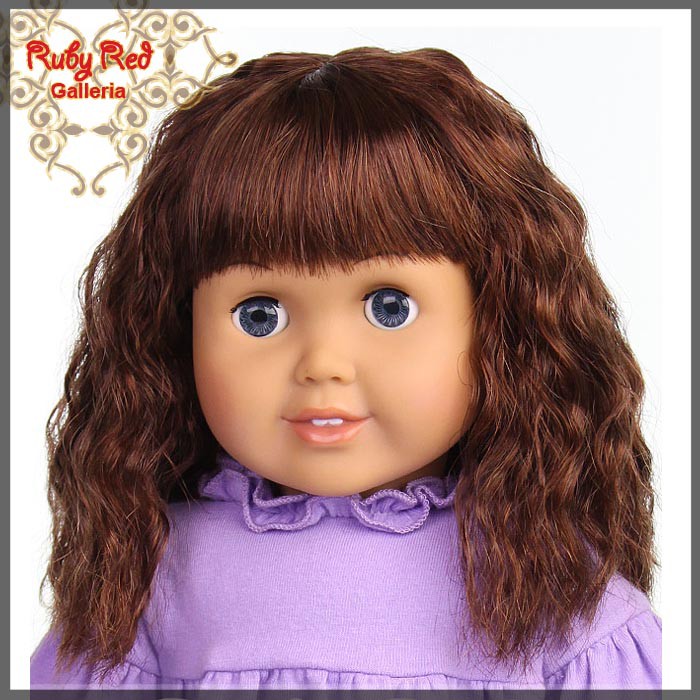 Dark Auburn Wig for 18" Girl (AD0015E5)