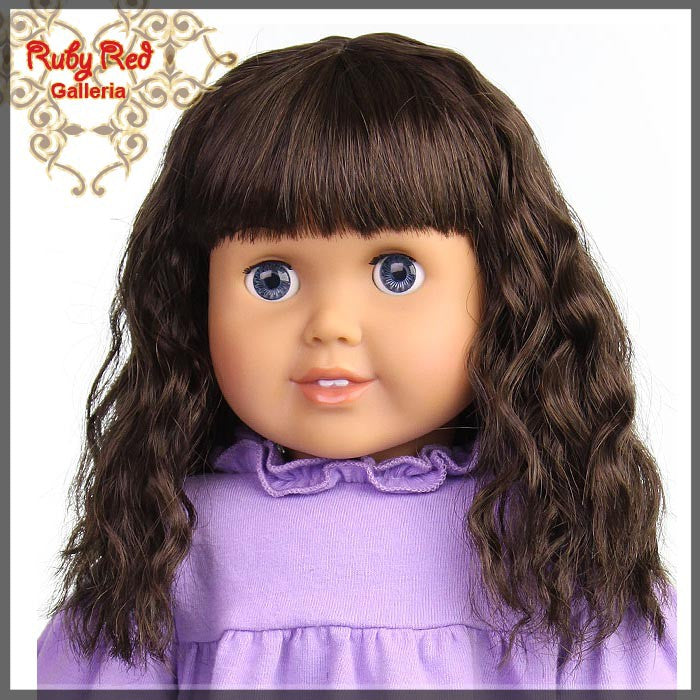 Medium Brown Wig for 18" Girl (AD0015E12)