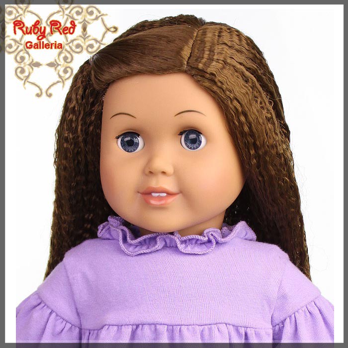 Brunette Wig for 18" Girl (AD0014T12)