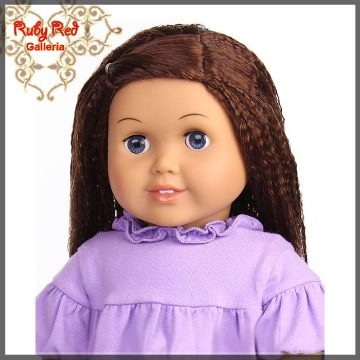 Dark Auburn Wig for 18" Girl (AD0014E5)