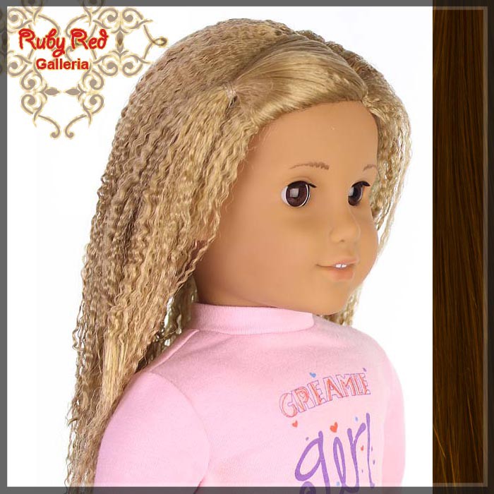 Dark Auburn Wig for 18" Girl (AD0014E5)