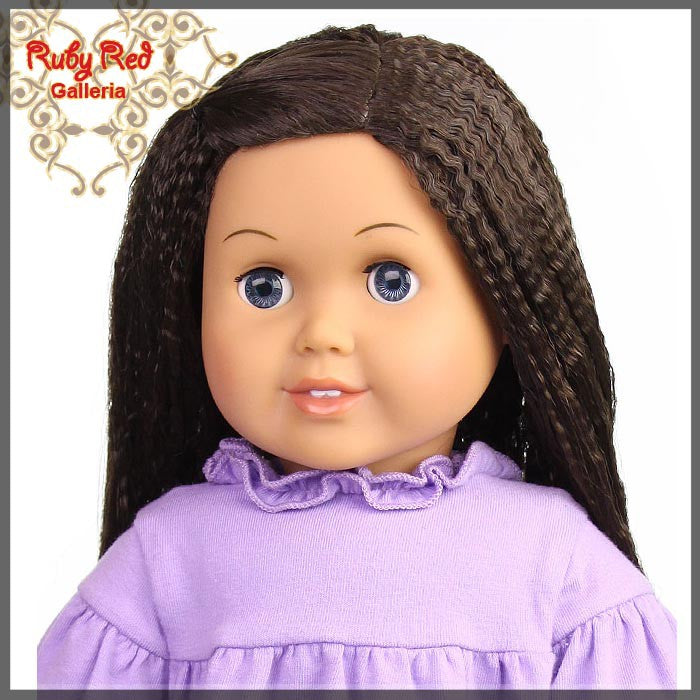 Medium Brown Wig for 18" Girl (AD0014E12)