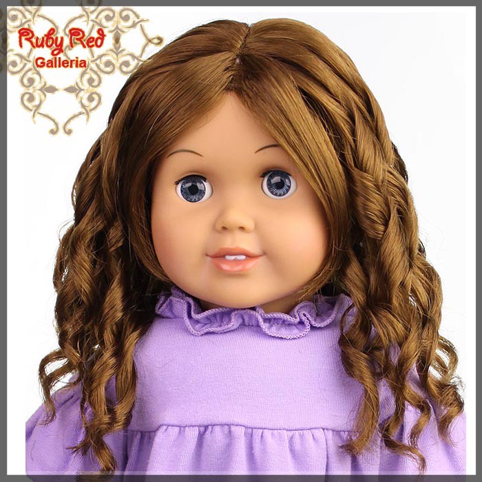 Brunette Wig for 18" Girl (AD0013T12)