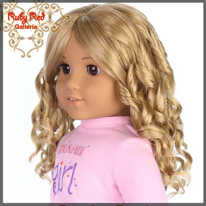 Ash Blonde Wig for 18" Girl (AD0013E6)
