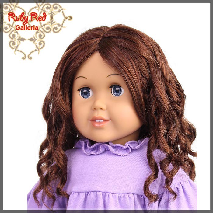 Dark Auburn Wig for 18" Girl (AD0013E5)