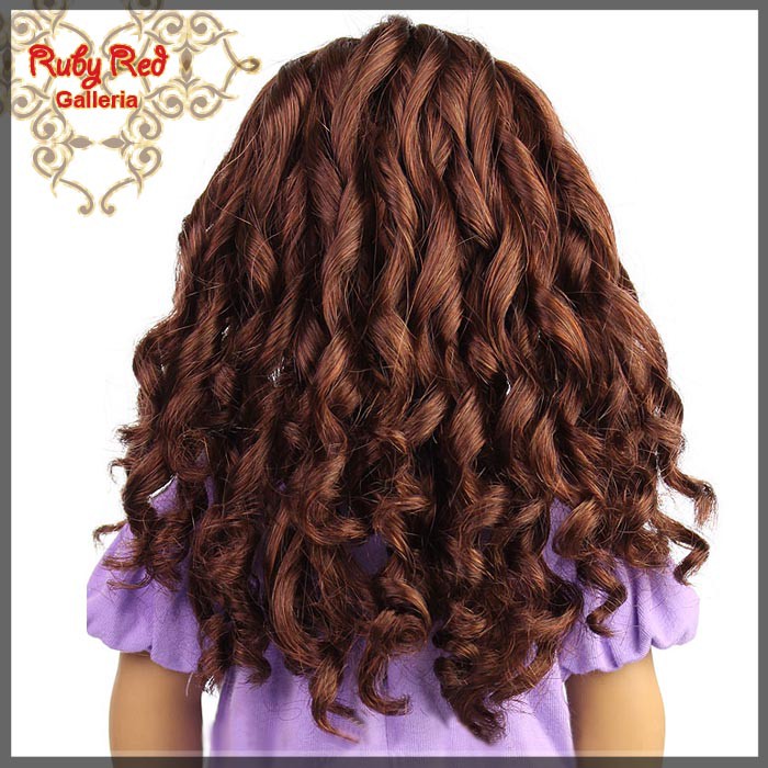 Dark Auburn Wig for 18" Girl (AD0013E5)