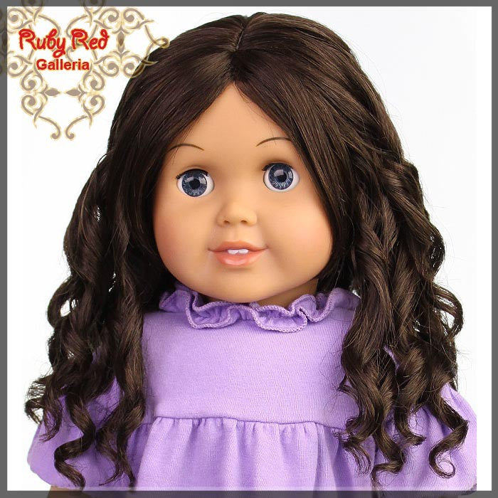 Medium Brown Wig for 18" Girl (AD0013E12)