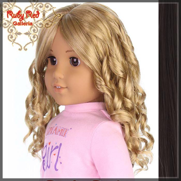 Medium Brown Wig for 18" Girl (AD0013E12)