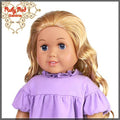 Curly Frosted Blonde Parting Wig for 18" Girl (AD0012D)
