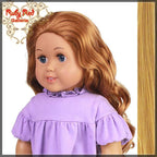 Curly Frosted Blonde Parting Wig for 18" Girl (AD0012D)