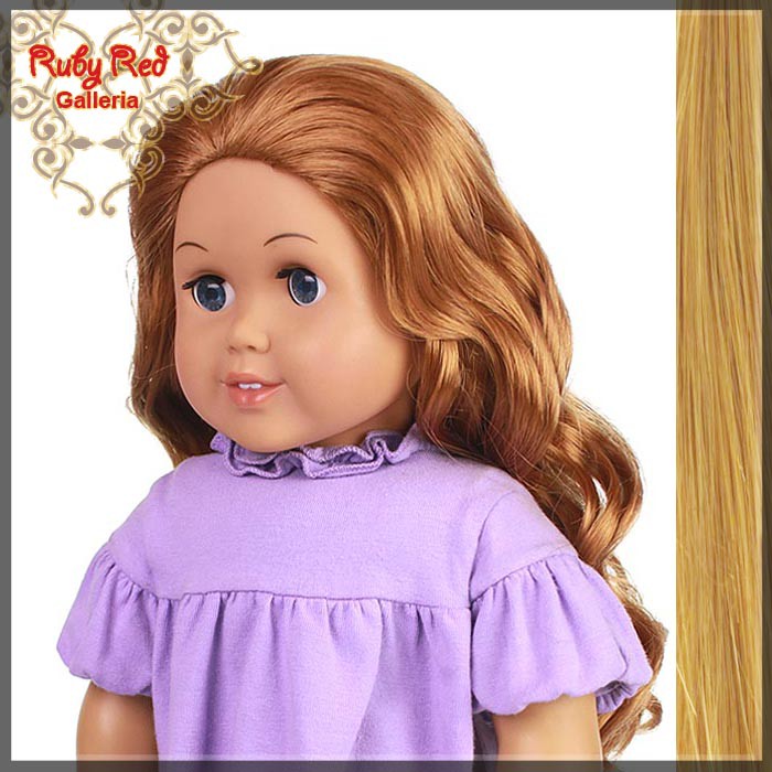 Curly Frosted Blonde Parting Wig for 18" Girl (AD0012D)