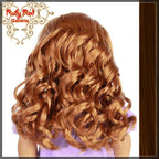 Curly Brunette Parting Wig for 18" Girl (AD0011E)