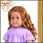Curly Frosted Blonde Parting Wig for 18" Girl (AD0011D)