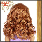 Curly Frosted Blonde Parting Wig for 18" Girl (AD0011D)
