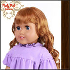 Curly Brunette Bang Wig for 18" Girl (AD0010E)