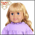 Curly Frosted Blonde Bang Wig for 18" Girl (AD0010D)
