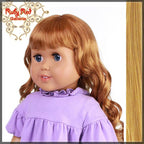 Curly Frosted Blonde Bang Wig for 18" Girl (AD0010D)