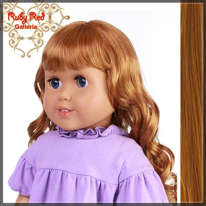 Curly Auburn Bang Wig for 18" Girl (AD0010B)