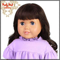 Curly Dark Brown Bang Wig for 18" Girl (AD0010A)