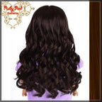 Curly Brunette Bang Wig for 18" Girl (AD0009E)