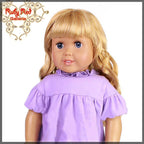 Curly Frosted Blonde Bang Wig for 18" Girl (AD0009D)