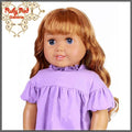 Curly Auburn Bang Wig for 18" Girl (AD0009B)