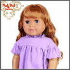Curly Auburn Bang Wig for 18" Girl (AD0009B)
