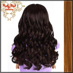 Curly Auburn Bang Wig for 18" Girl (AD0009B)