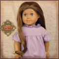 Wavy Light Brown Parting Wig for 18" Girl (AD0008H)