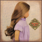 Wavy Light Brown Parting Wig for 18" Girl (AD0008H)