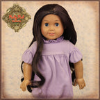 Wavy Brown Parting Wig for 18" Girl (AD0008G)