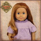 Wavy Light Brunette Parting Wig for 18" Girl (AD0008F)
