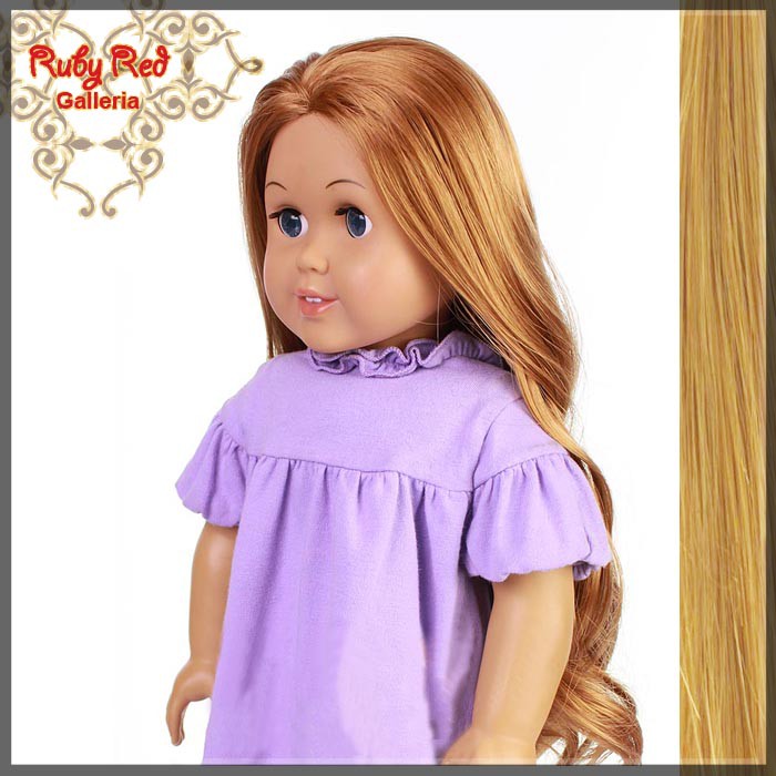 Wavy Frosted Blonde Parting Wig for 18" Girl (AD0008D)